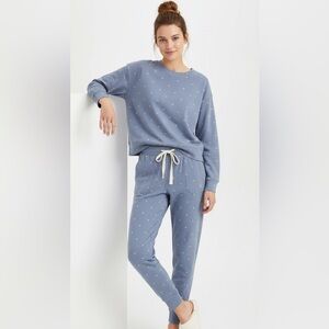 Lattelove Floral Jogger & Sweater Lounge Ditsy Print Matching Set Size Small NEW